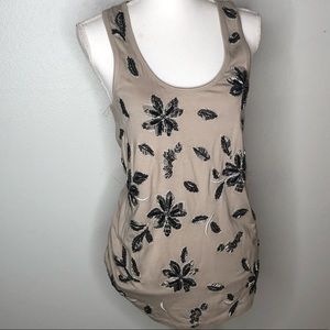 NWT I.N.C. Woman’s tank top.  Tan with beads.